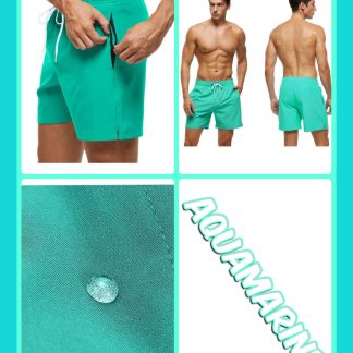 Aqua Comfort Stretch Trunks — Aqua 01
