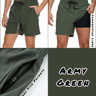 Army Green Compression Trunks — Army Green 01