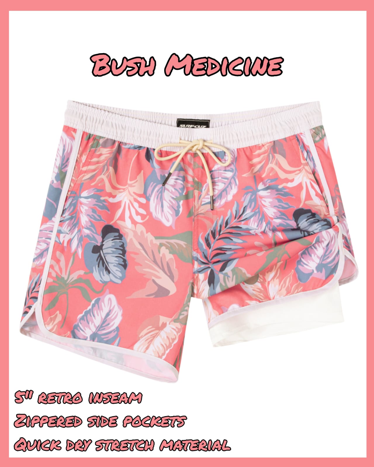 Bush Medicine – 5" Retro Compression Trunks — Bush Medicine 01