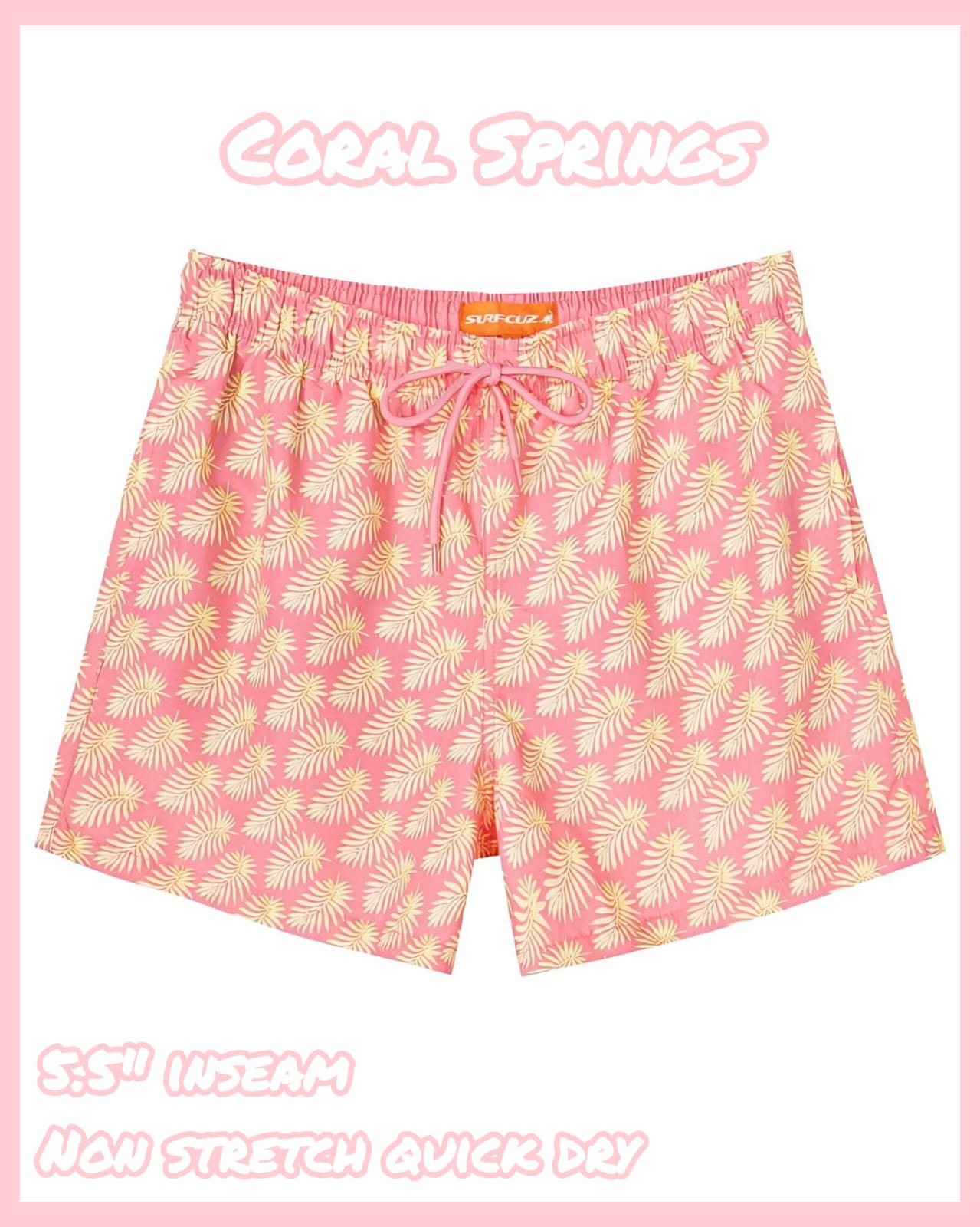 Coral Springs – 5.5" QuickDry Trunks — Coral Springs 01