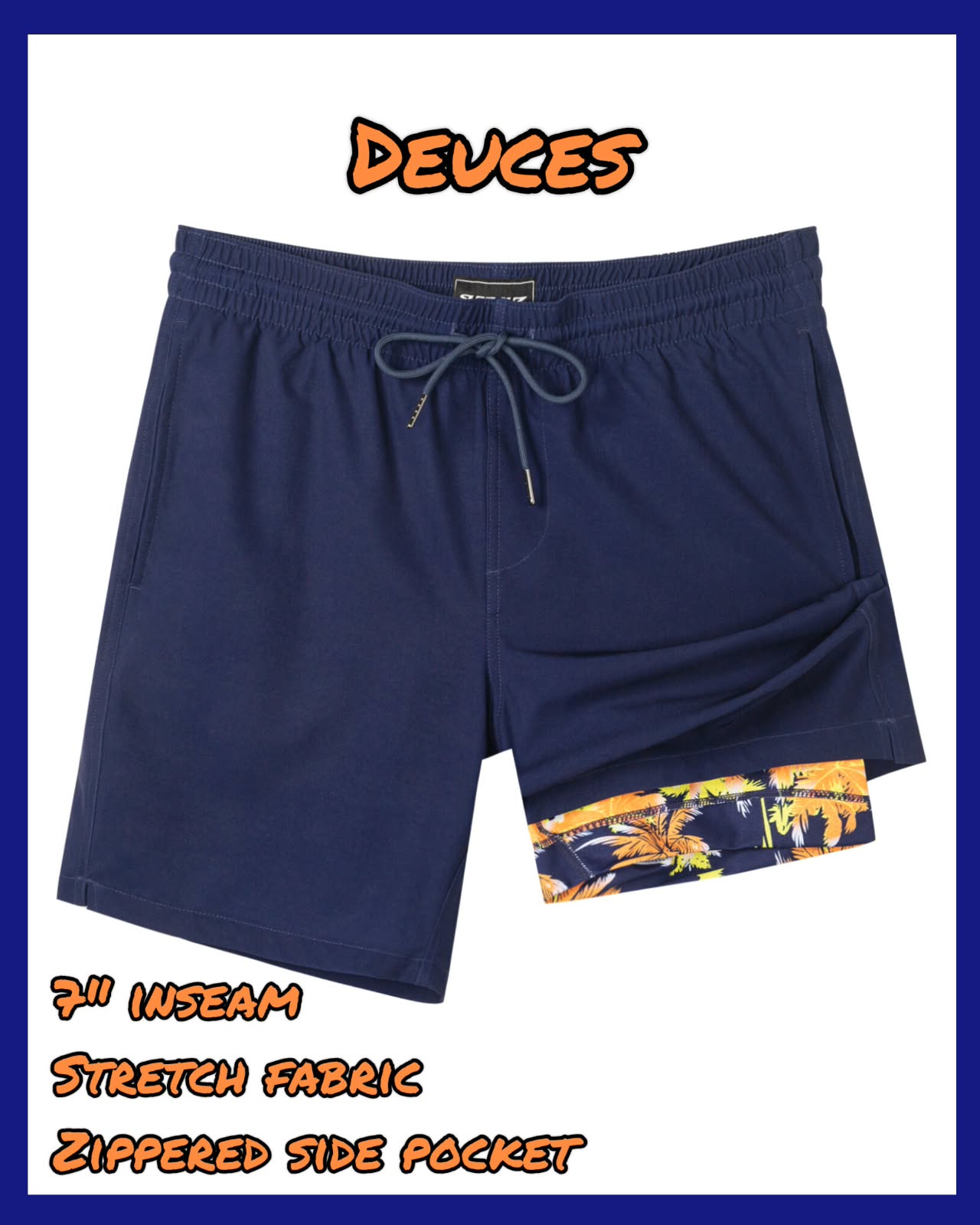 Deuces – 7" Compression Trunks — Deuces 01