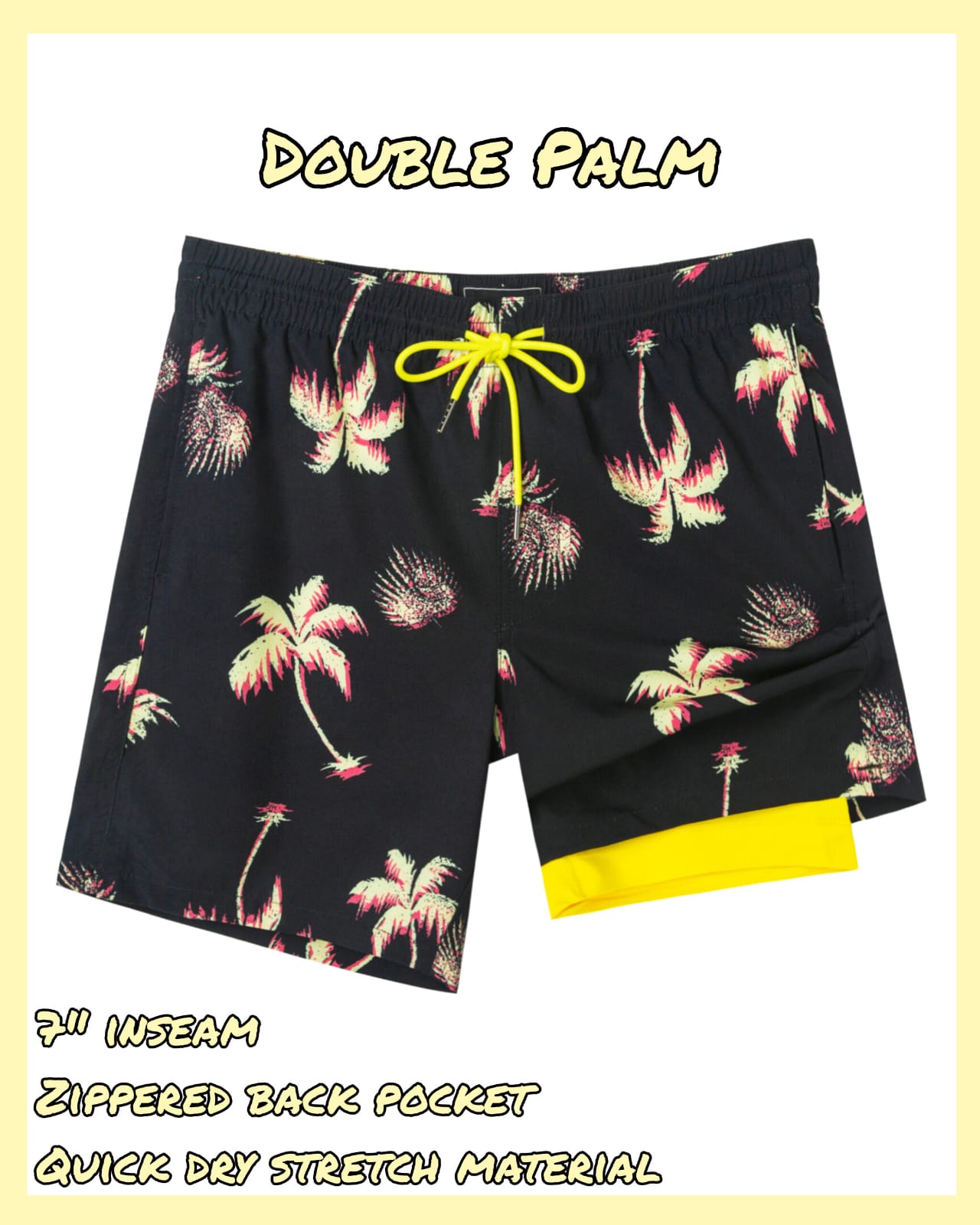 Double Palm – 7" Compression Trunks — Double Palm