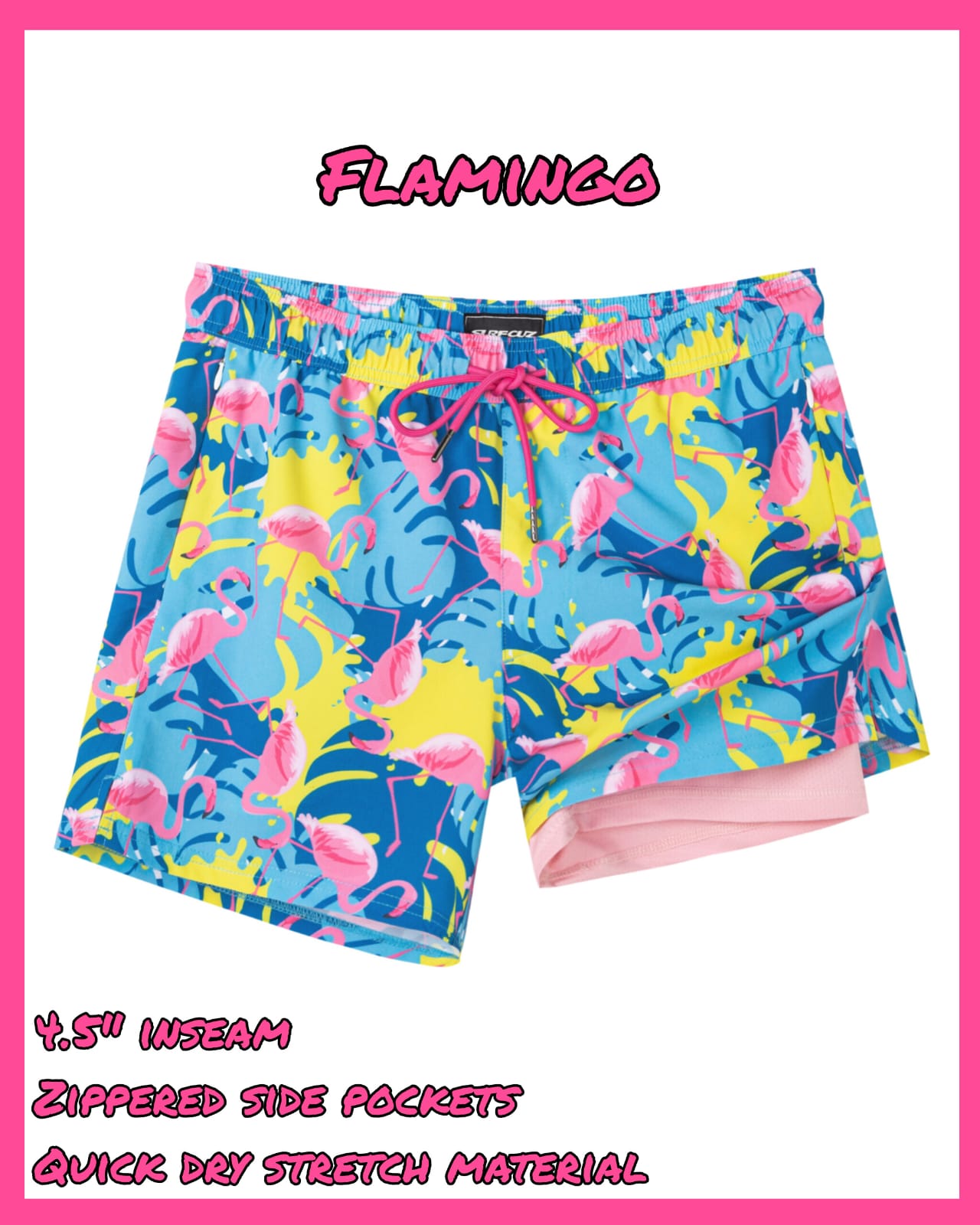 Flamingo – 4.5" Compression Trunks — Flamingo 01
