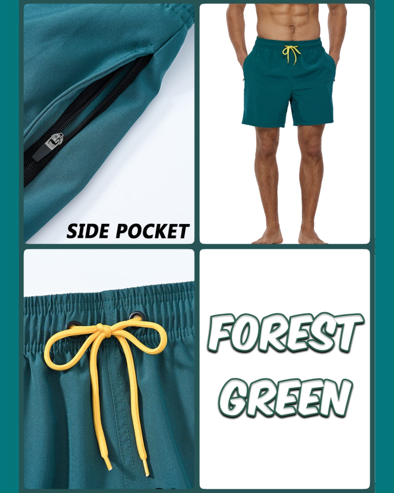 Forest Comfort Stretch Trunks — Forest 01