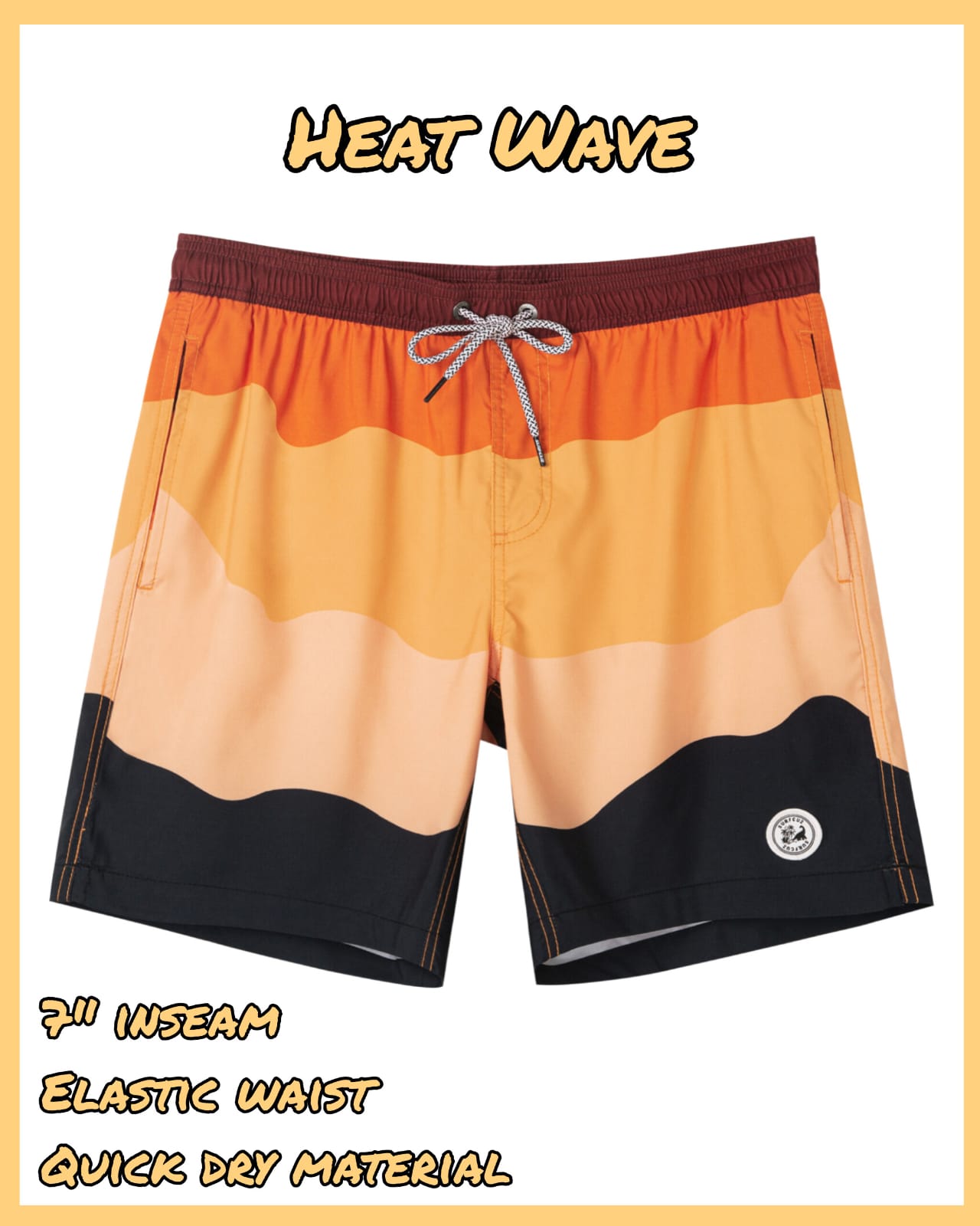 Heat Wave – 7" QuickDry Trunks — Heat Wave 01