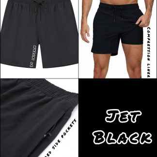 Jet Black Compression Trunks — Jet Black 01