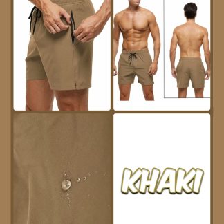 Khaki Comfort Stretch Trunks — Khaki 01