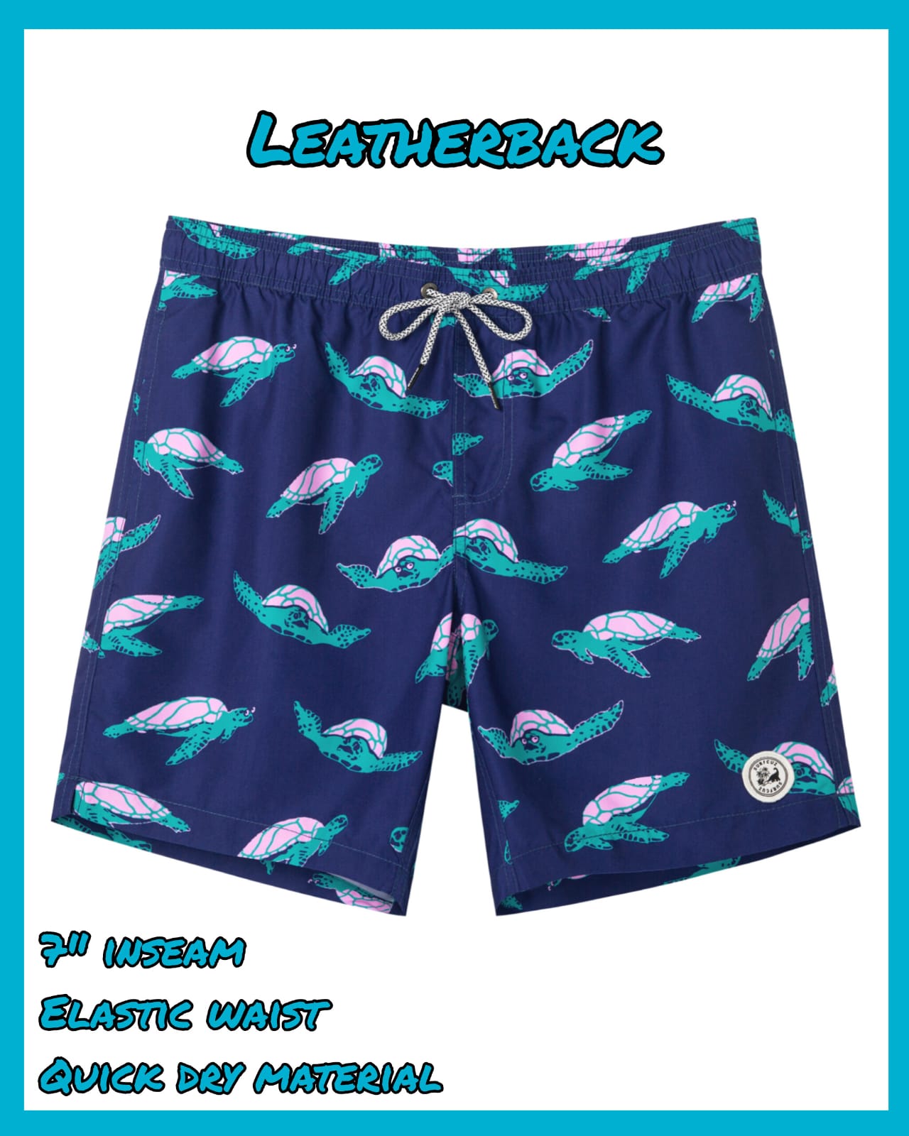 Leatherback – 7" QuickDry Trunks — Leatherback 01