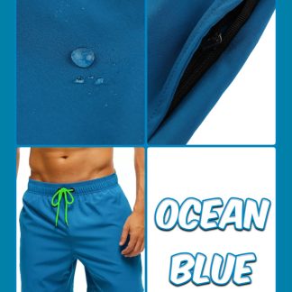 Ocean Blue Comfort Stretch Trunks — Ocean Blue 01