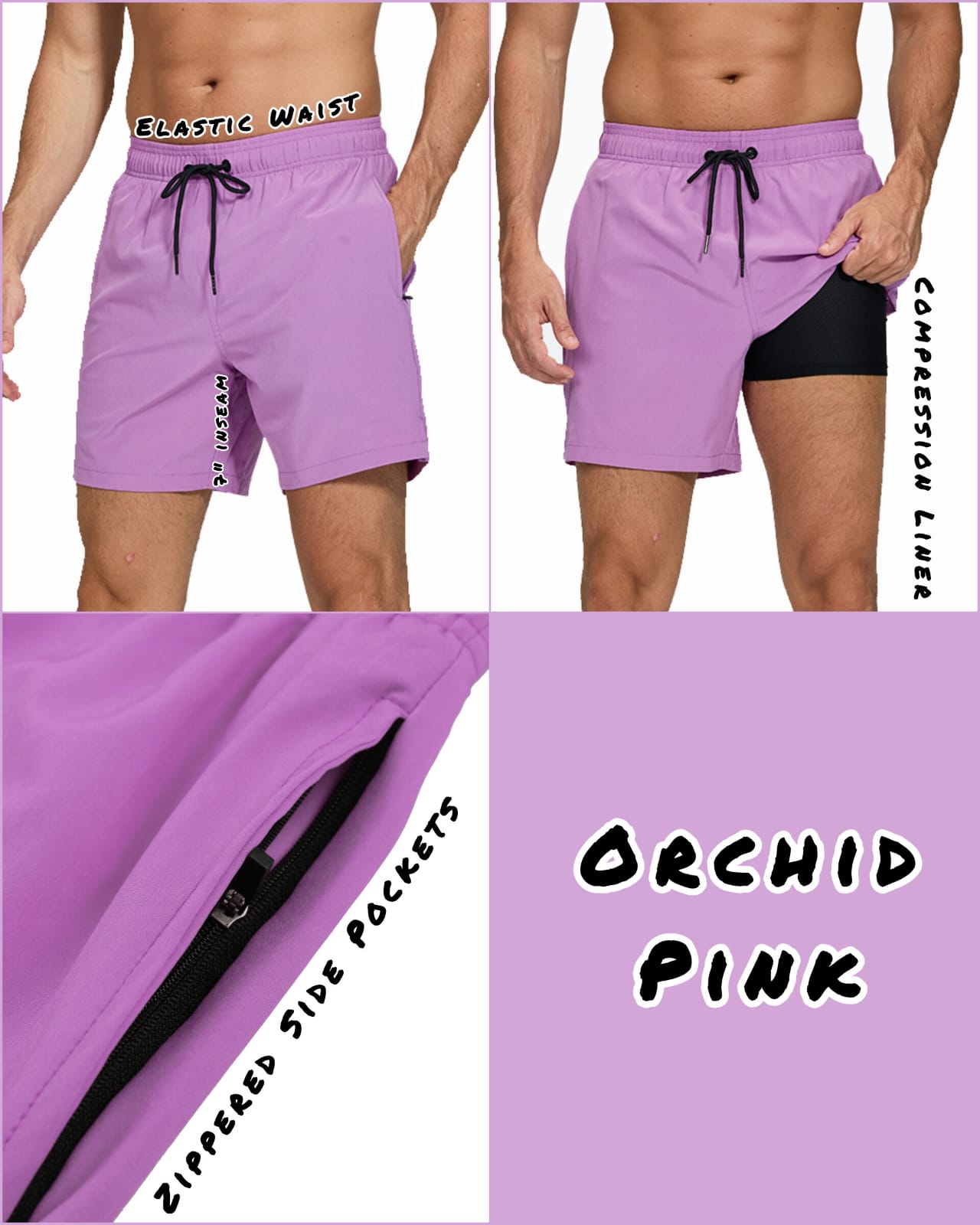 Orchid Pink Compression Trunks — Orchid Pink 01