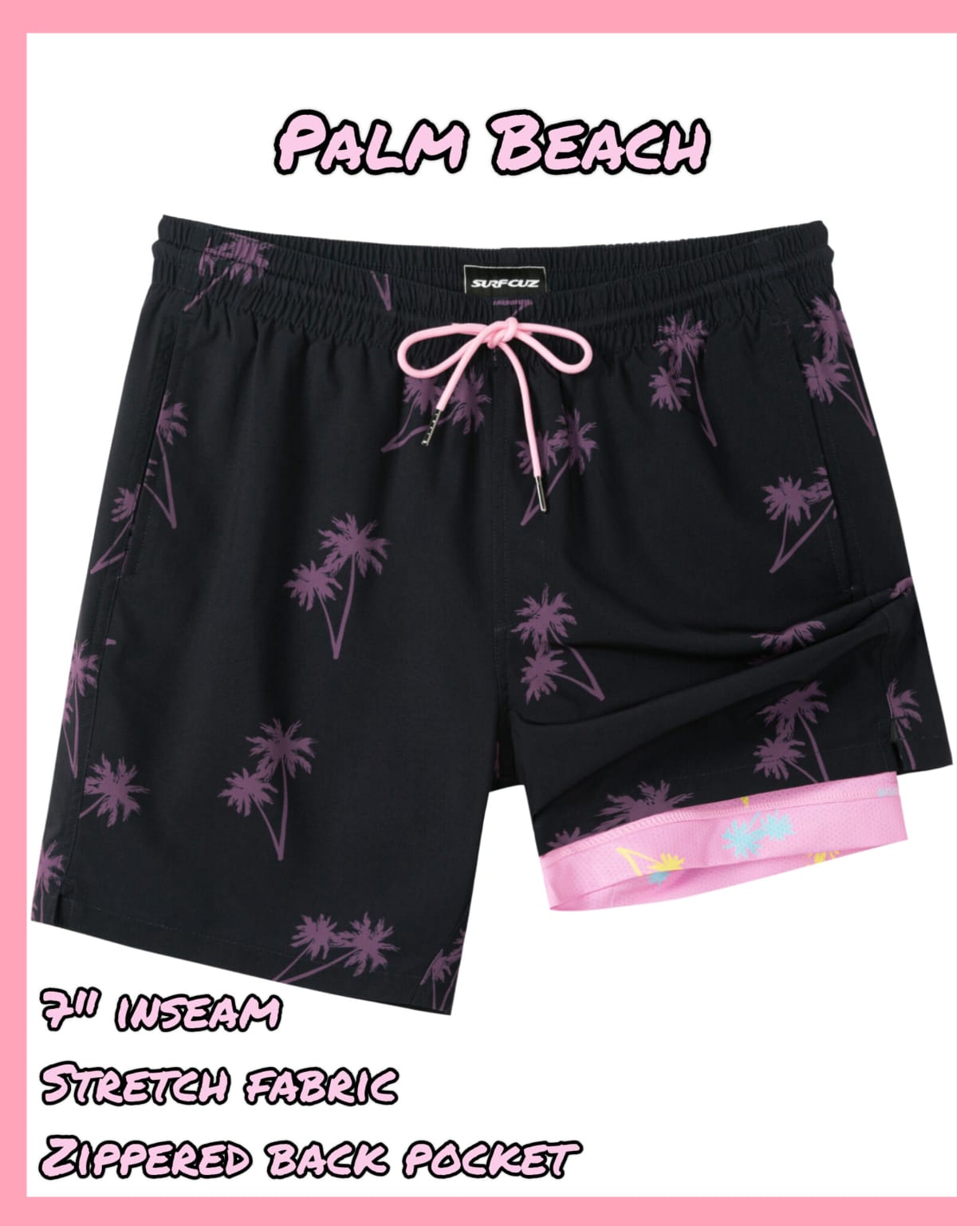 Palm Beach – 7" Compression Trunks — Palm Beach